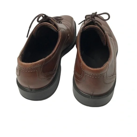 ECCO Men'sLeather Bike Toe Tie Oxfords, Mens 43 US 9.5